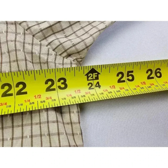 Roberto Cavalli Size XL Mens Classic Beige Brown Check Short Sleeve Pocket Shirt - Picture 2 of 9